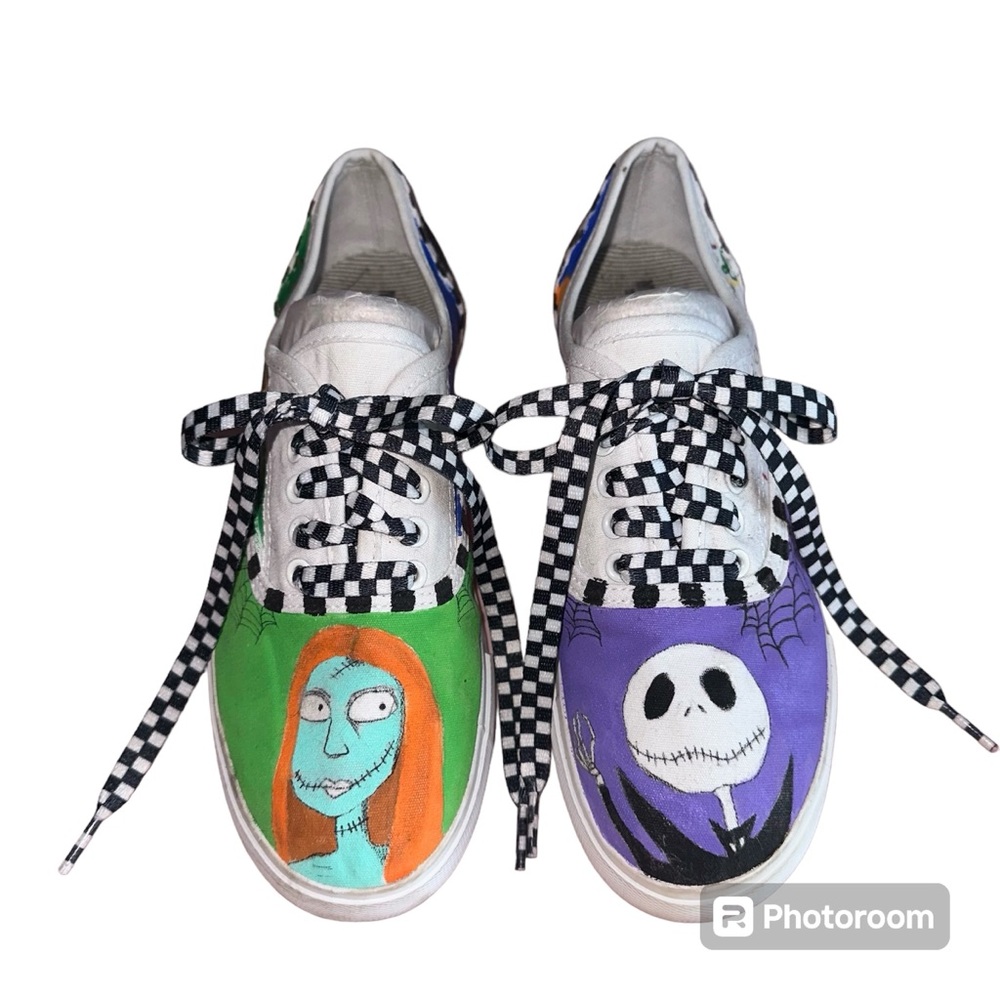 Custom hand painted Nightmare‎ Before Christmas shoes